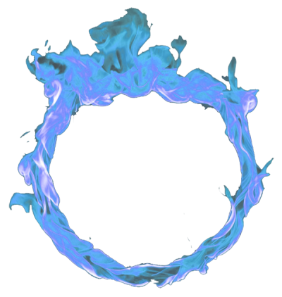 Blue Fire Circle Picture PNG Images