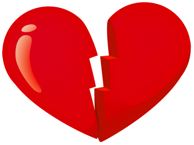Broken Heart Cut Out PNG Images
