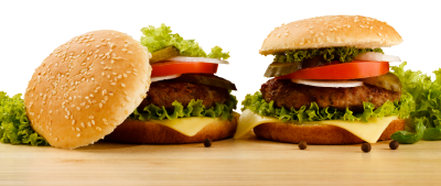 Two Big Burgers Menu Free Transparent PNG Images