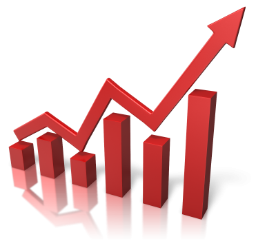 Red Business Growth Chart Png Transparent Image PNG Images