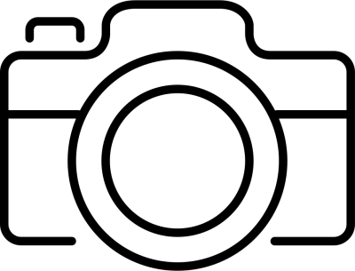 Black Camera Logo Icon With Thin Lines Hd Png PNG Images