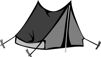 Gray Animation Tent Camping Hd Clipart PNG Images