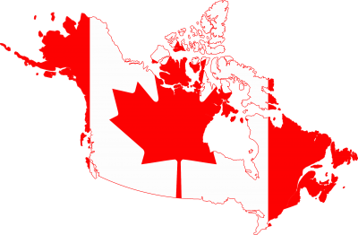Flag Map Of Greater Canada Png PNG Images