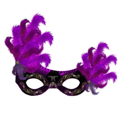 Black And Purple Carnival Mask Png Transparent PNG Images