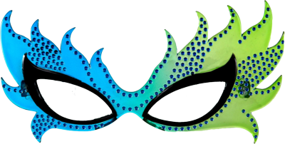 Blue Carnival Mask Transparent images PNG Images