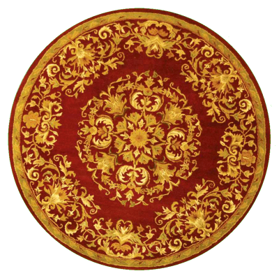 Round, Red, New, Gold, Carpet Png PNG Images