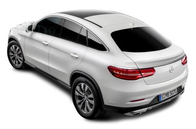 Mercedes Benz Back View White Car Image, To Drive, Steering, Gas, Brake PNG Images
