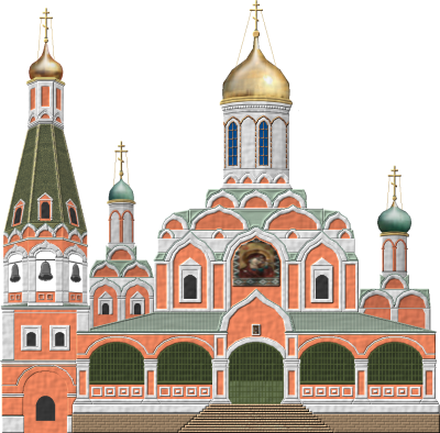 Kazan Cathedral Moscow Pictures PNG Images