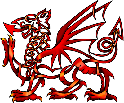 Red Celtic Knot Welsh Dragon Png Images PNG Images