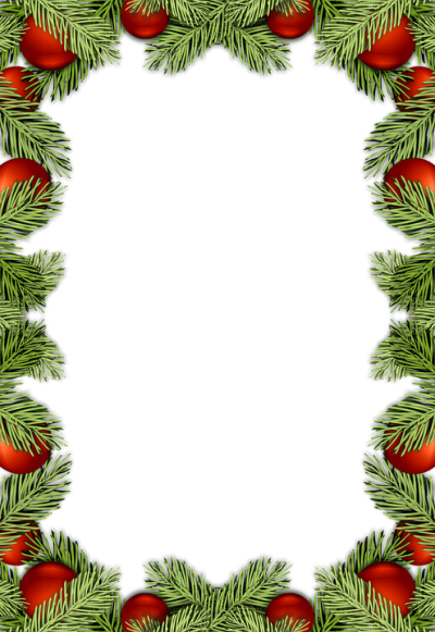 Christmas Ball Border Clipart Transparent PNG Images