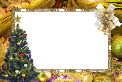 Christmas Border Frame Bell, Christmas Tree Png PNG Images