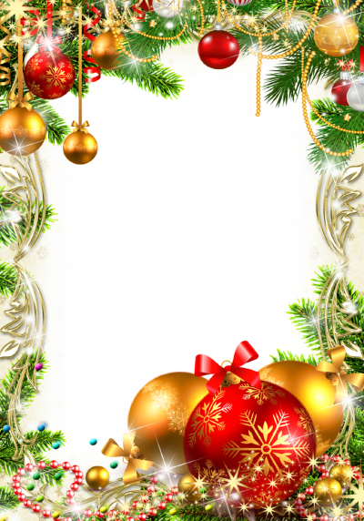 Christmas Border Ornaments Transparent Png Background PNG Images