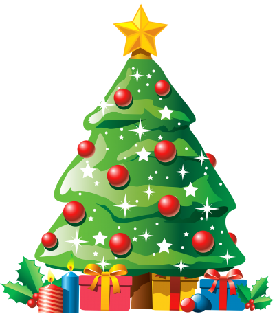 Vector Christmas Tree PNG Images