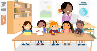 Black Female Teacher With Toddlers In Kindergarten Hd Transparent PNG Images