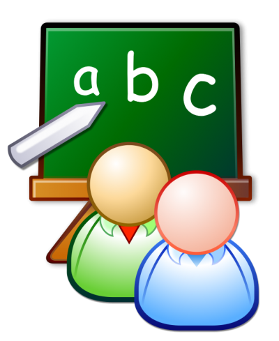 Blackboard Class Students With A, B, C Writing Png Hd PNG Images