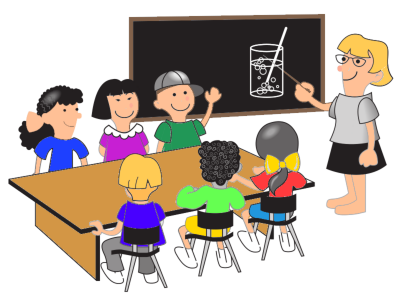 Science Lesson In Classroom With Female Teacher Background Transparent PNG Images