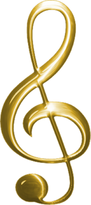 Monti Music Clef Gold Photo Png PNG Images