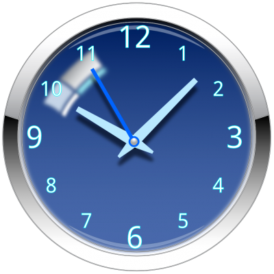 Blue Wall Clock Transparent PNG Images