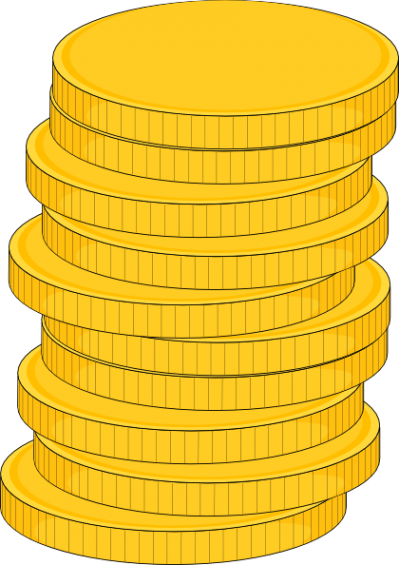 Coin Stack PNG Vector Images with Transparent background - TransparentPNG