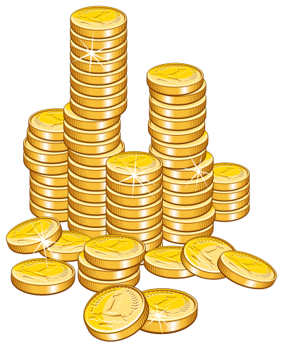 Coin Stack PNG Vector Images with Transparent background - TransparentPNG