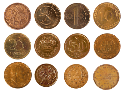 Various Coins Transparent Image PNG Images