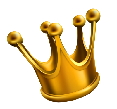 Simple Golden Crown Cut Out PNG Images