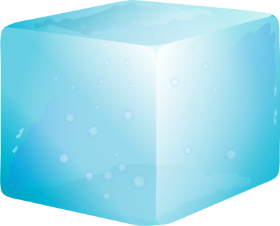 Blue Ice Cube Transparent Background PNG Images