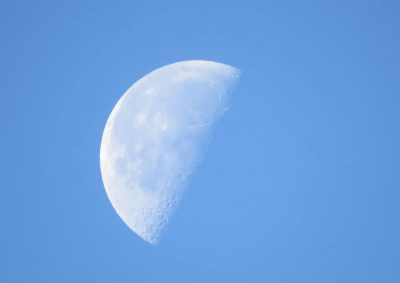 Half Moon In Daylight Png PNG Images