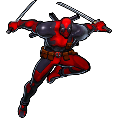 Deadpool With Sword Transparent Clipart PNG Images