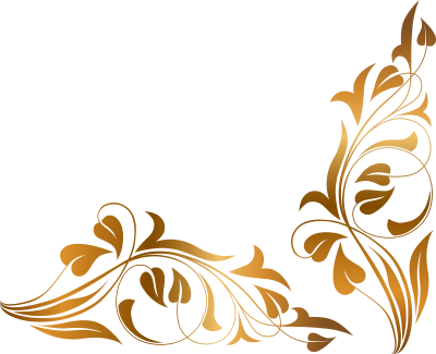 Gold Flower Pattern Design Background Transparent PNG Images