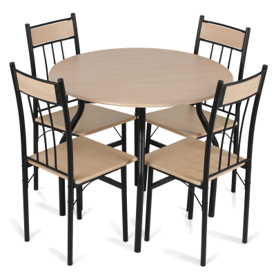 Table For 4, White Table, Chairs, Elegant Table Design Png PNG Images