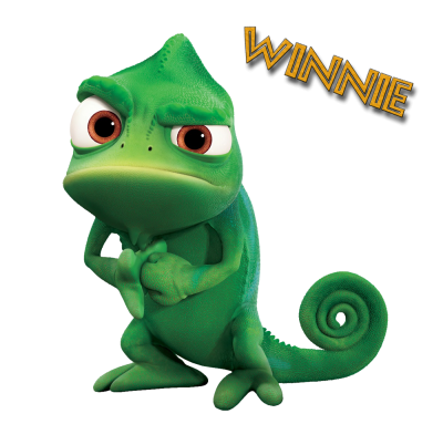 Render Raiponce Pascal Cameleon Vert Png PNG Images