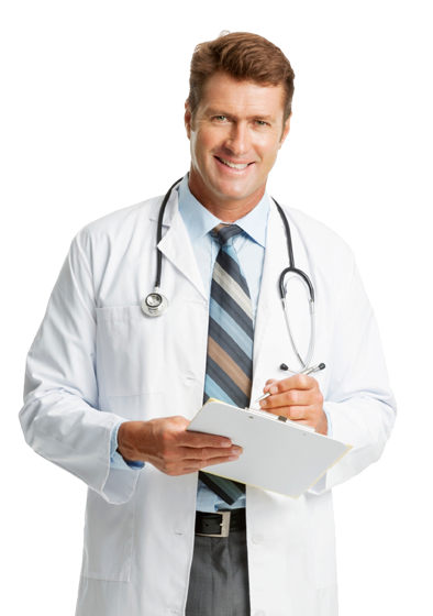 Pen in Hand Male Doctor Free Transparent PNG Images