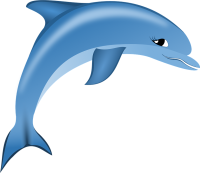 Animation Blue Beautiful Girl Dolphin Png Background PNG Images