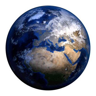 planet earth transparent
