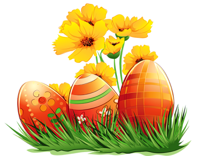 Orange Colored Easter Eggs Png Hd PNG Images