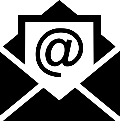 Open Black Email , @ Logo Hd Png PNG Images