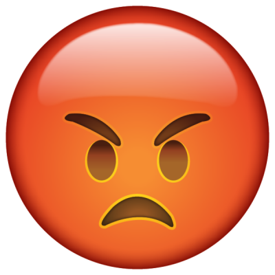 Red Very Angry Emoji Icon Clipart Transparent PNG Images