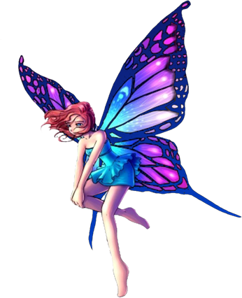 Fantasy Fairy Standing Big Purple Wings Pictures PNG Images