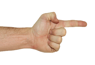 Finger Pointing Background Image Right PNG Images