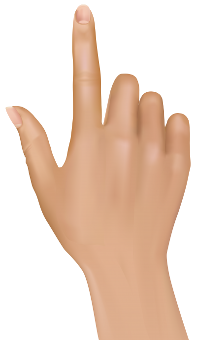 Tuching Finger Hand Png ClipArt PNG Images