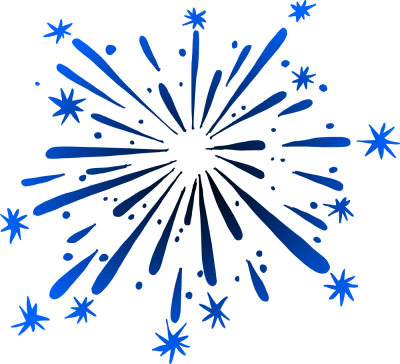 Blue Fireworks Drawing PNG, Photo Drawing, Flair PNG Images