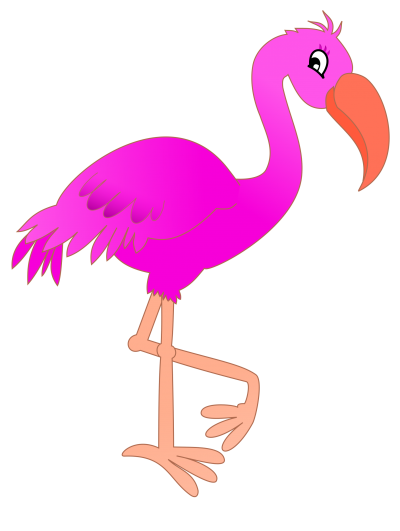 Cute Pink Flamingo Png illustration PNG Images