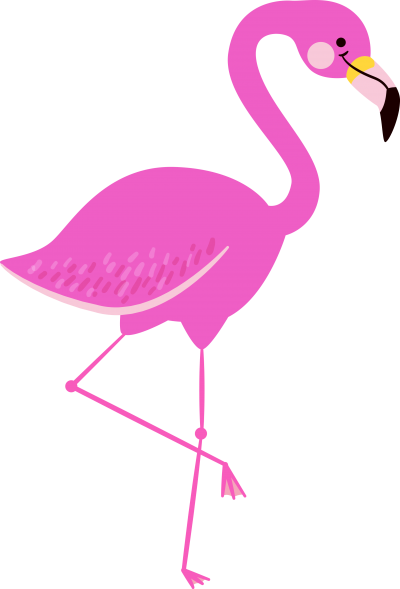 Sweet Flamingo Design With Thin Feet Transparent Background PNG Images