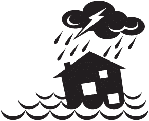 Rain, Sea, House Flood Icn Png PNG Images