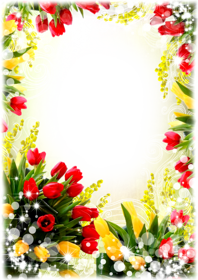 Flower Frame Png With Transparent Pictures PNG Images