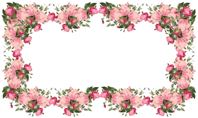 Pink Table Flowers Borders Transparent Images PNG Images