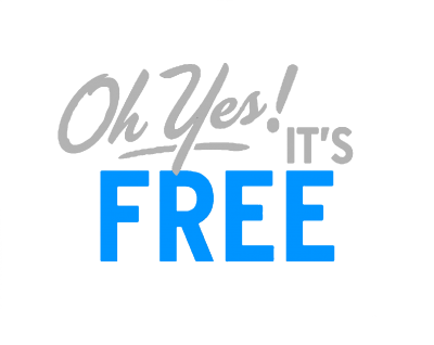 PNG Yes Free Written Blue Logo, Eat, Drink, Wear PNG Images