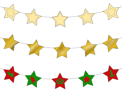 Star Garland images PNG Images