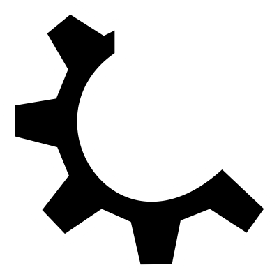 Half Gear Transparent icon PNG Images